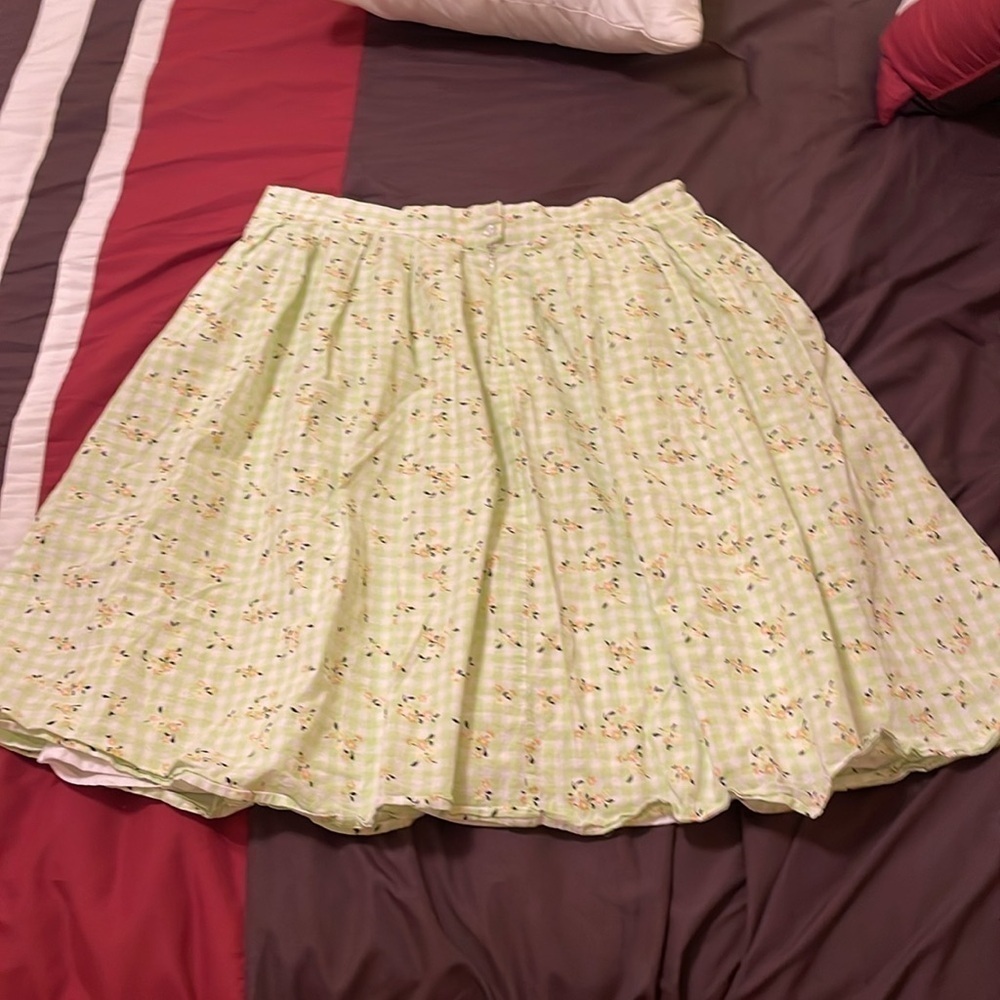 ModCloth Imagine the Possibilities A-Line Floral Cottagecore 70s Skirt Size 16 - Picture 9 of 11